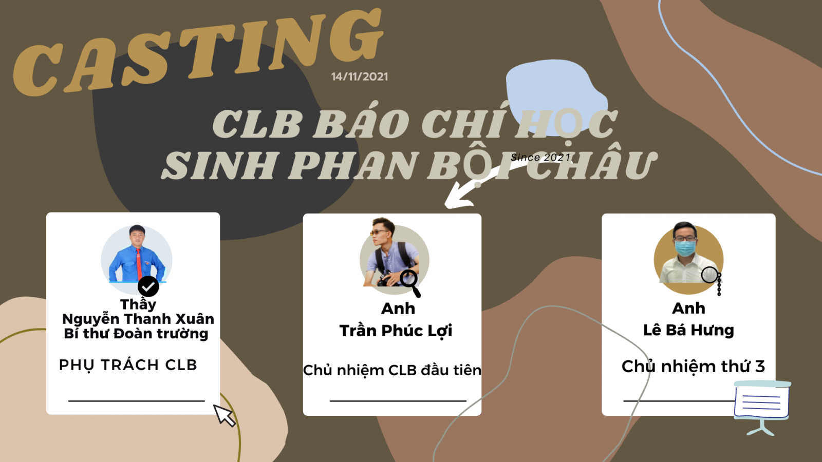 Kết quả tuyển chọn thành viên CLB Báo chí học sinh Phan Bội Châu