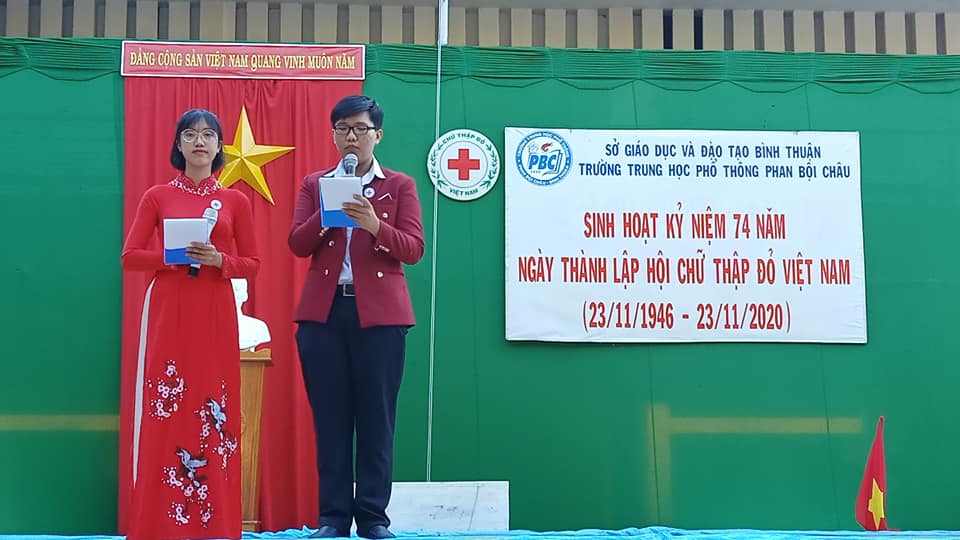 Sinh hoạt chào cờ tuần 12 "Kỉ niệm ngày thành lập Hội chữ thập đỏ Việt Nam"